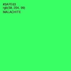 #3AFE63 - Malachite Color Image