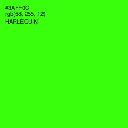 #3AFF0C - Harlequin Color Image