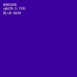 #3B009E - Blue Gem Color Image