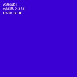 #3B00D4 - Dark Blue Color Image