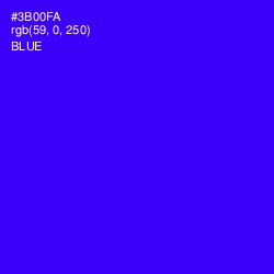 #3B00FA - Blue Color Image