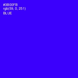 #3B00FB - Blue Color Image