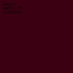 #3B0112 - Aubergine Color Image