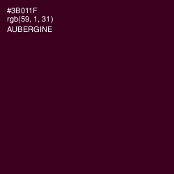 #3B011F - Aubergine Color Image