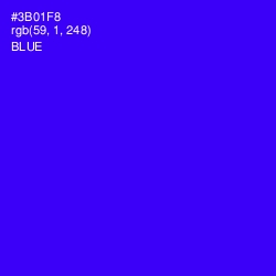 #3B01F8 - Blue Color Image