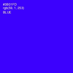 #3B01FD - Blue Color Image