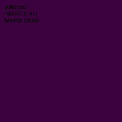 #3B033D - Mardi Gras Color Image