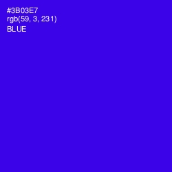 #3B03E7 - Blue Color Image