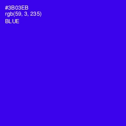 #3B03EB - Blue Color Image