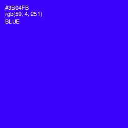 #3B04FB - Blue Color Image