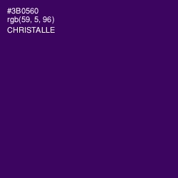 #3B0560 - Christalle Color Image