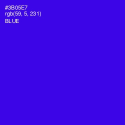#3B05E7 - Blue Color Image