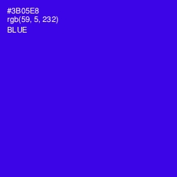 #3B05E8 - Blue Color Image