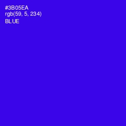 #3B05EA - Blue Color Image