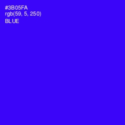 #3B05FA - Blue Color Image