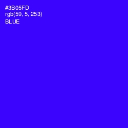 #3B05FD - Blue Color Image