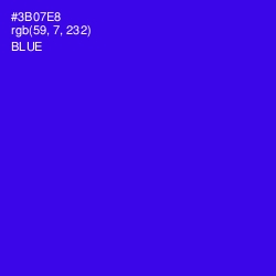 #3B07E8 - Blue Color Image