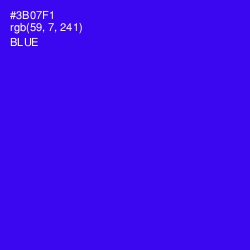 #3B07F1 - Blue Color Image