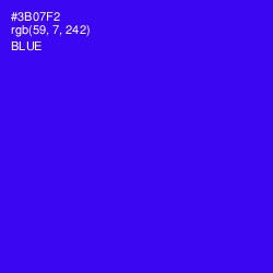 #3B07F2 - Blue Color Image