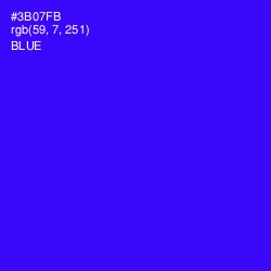 #3B07FB - Blue Color Image