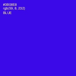 #3B08E8 - Blue Color Image