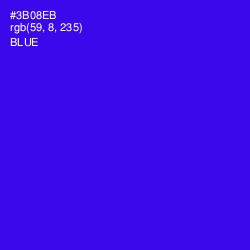 #3B08EB - Blue Color Image