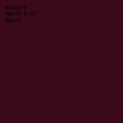 #3B0919 - Aubergine Color Image