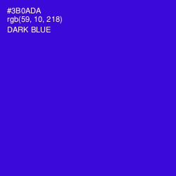 #3B0ADA - Dark Blue Color Image