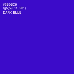 #3B0BC9 - Dark Blue Color Image