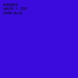 #3B0BDE - Dark Blue Color Image