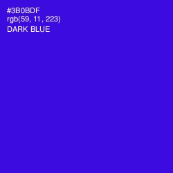 #3B0BDF - Dark Blue Color Image