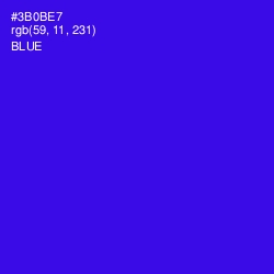 #3B0BE7 - Blue Color Image