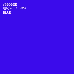 #3B0BEB - Blue Color Image