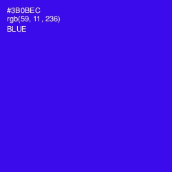 #3B0BEC - Blue Color Image