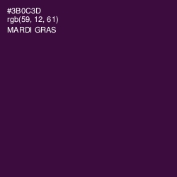 #3B0C3D - Mardi Gras Color Image