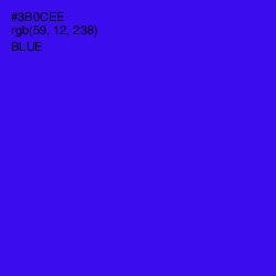 #3B0CEE - Blue Color Image