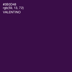 #3B0D48 - Valentino Color Image