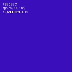 #3B0EBC - Governor Bay Color Image