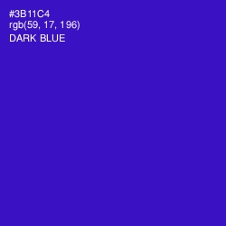 #3B11C4 - Dark Blue Color Image