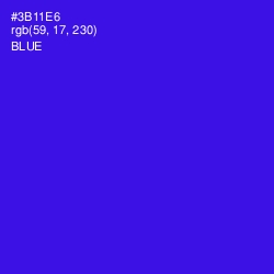 #3B11E6 - Blue Color Image