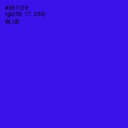 #3B11E9 - Blue Color Image