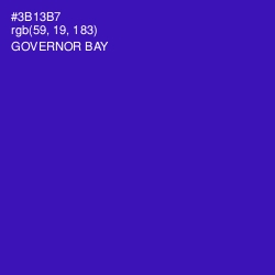 #3B13B7 - Governor Bay Color Image