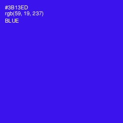 #3B13ED - Blue Color Image