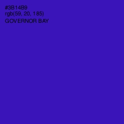 #3B14B9 - Governor Bay Color Image