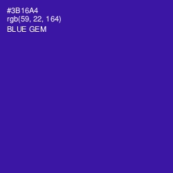 #3B16A4 - Blue Gem Color Image