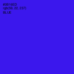 #3B16ED - Blue Color Image