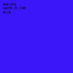 #3B16F8 - Blue Color Image