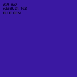 #3B18A2 - Blue Gem Color Image