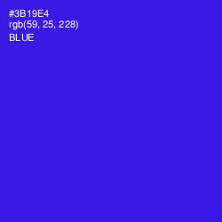 #3B19E4 - Blue Color Image