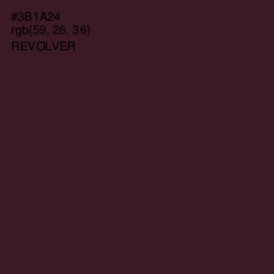 #3B1A24 - Revolver Color Image